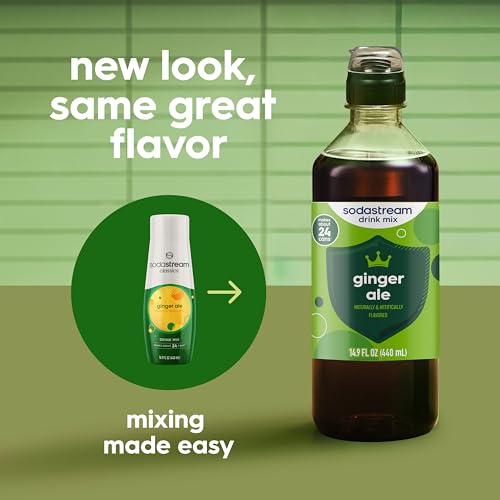 Image of Sodastream Ginger Ale New Pour Bottle, 14.9 Fl Oz (Pack of 4)