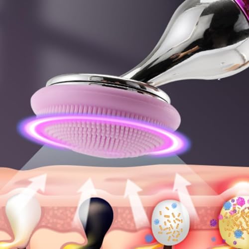 Image of UCRAVO 3 in 1 Electric Face Massager for Glowing Skin, Vibration Skin Care Tool for Glowing, Firm & Youthful Facial Cleansing Brush, Anti-Ageing Device, Lifting Skin Tightening Tool for Women & Men