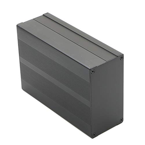 JIUWU Aluminum Project Box PCB Enclosure Case Sand Blast Reinforced Split for Audio Amplifier DIY Power Supply Signal Amplifier, 4.17x2.16x5.90 inch (LWH)