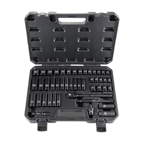 PFXNGMS 3/8 Ratchet Set, Mixed Hand Tool 47 & 72 Teeth Ratchet Wrench Socket Kit, Sturdy Auto Repair Tools, Versatile Application Range, Ideal for Motorcycle, 15.35 x 11.42 x 2.44 inches