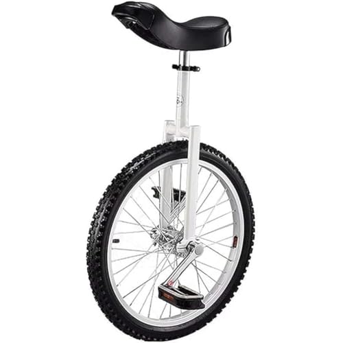 BQQB 一輪車 組み立て式 厚くなったアルミ合金製リム競技用 大人用 子供用 学生用 16/18/20インチ (16in,ホワイト)