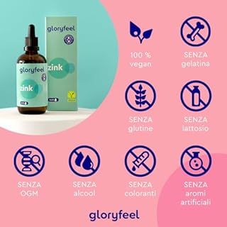 Zinco Integratore in Gocce 15mg, 100ml (3400 gocce), per Sistema Immunitario & Pelle, da Zolfato di Zinco, Testato in Laboratorio, 100% Vegano, prodotto in Germania