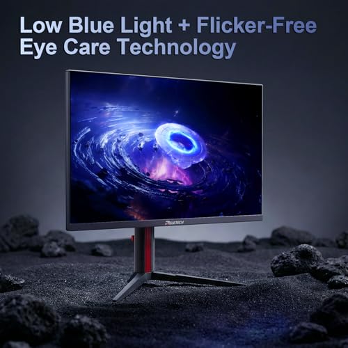 Image of 27inch 360Hz Gaming Monitor, 2K QHD (2560x1440) IPS Panel, 1ms, Support FreeSync, 100% sRGB, Height /Pivot /Swivel /TiltAdjustable Vertical Monitor 2*DP& 2*HDMI, VESA Mount (GT27 Hunter)