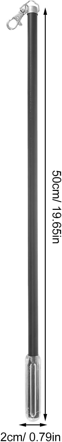 HOMSFOU Aluminum Curtain Wand 21.85 Inch Manual Pull Rod for Drapery Lightweight Ergonomic Design Easy Curtain Opening and Closing