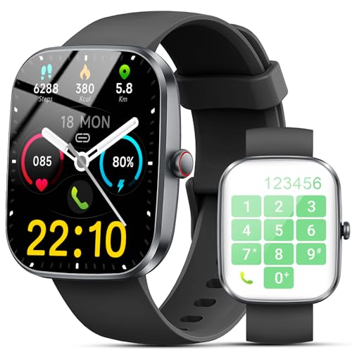 2025 Nuovo Smartwatch Uomo Donna Chiamate Bluetooth, 1.91' Orologio Smart watch con Sonno/Cardiofrequenzimetro/SpO2/Contapassi/115+ Sportive, Fitness Tracker Compatibile con Xiaomi iPhone Samsung ecc.