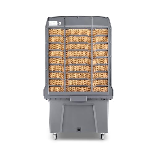 Image of Orient Electric Glacio 125L Commercial Air Cooler | High Air Delivery, 3 Speed Settings | High-Density Honeycomb Cooling Pads | Auto-Swing Technology | 1 Year Product Warranty by Orient | Grey