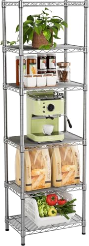 Golpart 6Tier Adjustable Storage Shelves Metal Wire She...