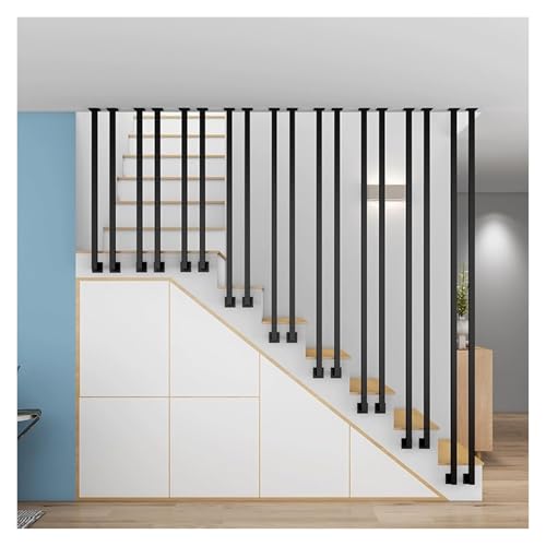 Barre d'escalier design pour grenier et accès mezzanine avec rampe en fer forgé 70cm