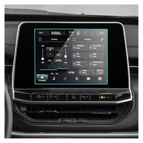 Verre trempé Jeep Compass 2021-2022 protection écran nav 8,4 pouces