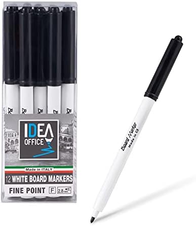 Volcanics 80-Pack Black Dry Erase Markers – Bulk Classroom Set With 40 Fine Tip & 40 Chisel Tip, Low Odor, Quick-Dry Ink – Perfect For Teachers, Students, And Back-to-School