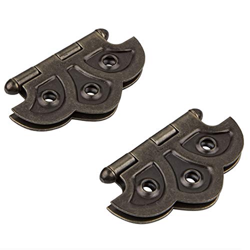 Ua-260-Hab Antique Brass Plated Butterfy Hinge | 1 Pair/Pack | Cabinet, Cupboard Door Furniture Hardware #TOP1