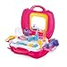 Faire Semblant De Maquillage Little Girls Princess Makeup Set Portable Play Salon Case, Little Gril Cosmetic Playset Beauty Salon Playset