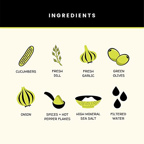 Real Fermented & Probiotic Pickles For Gut Health - Big Pickle Bundle (6 Pack) By Olive My Pickle #TOP3