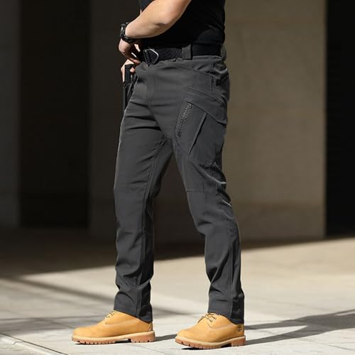 Baggy Cargo Pants Men Streetwear Drawstring Casual Hiking Pants Joggers Athletic Trousers Loose Straight Sweatpants4
