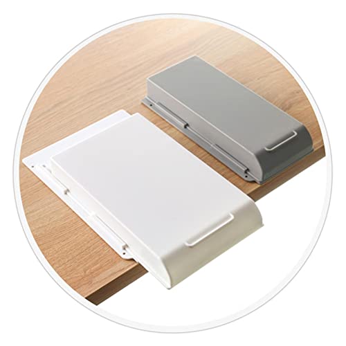 Under Desk Drawer Storage Organizer Self-Adhesive Plastics Storage Case for Vanity Cabinet with Free Screw Package… - Afbeelding 4