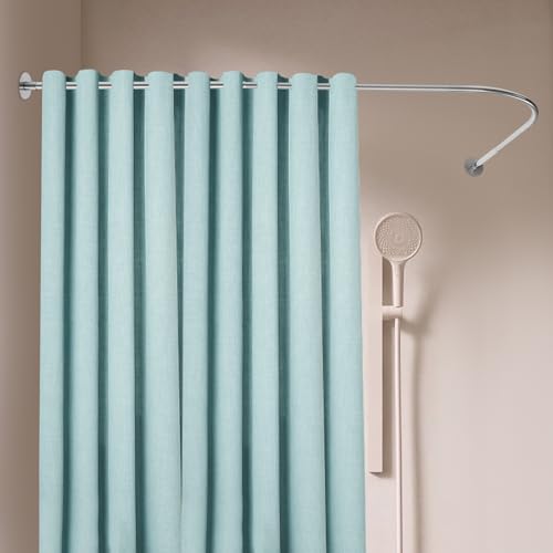 Barre d'angle de douche stable et inoxydable pour baignoire sans perçage - 5