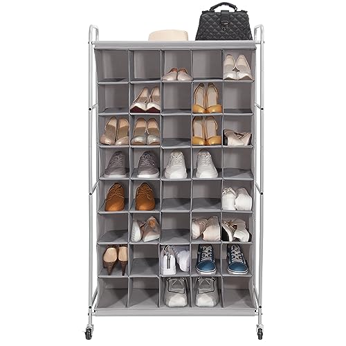 STORAGE MANIAC Shoe Cubby Organizer, Free Standing Shoe Cube Rack for Entryway, Bedroom,...