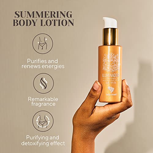 Feito Brasil Iluminador Corporal Abre Alas 115g - Dourado