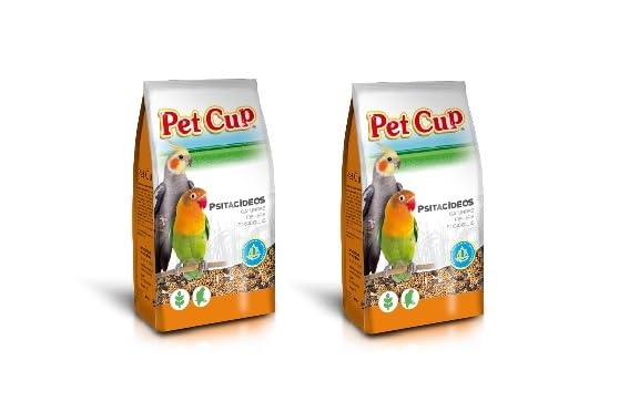 Alimento NINFA y agaporni PET CUP Bolsa 850 gr. Pack 2 Bolsas. Semillas Naturales para Aves