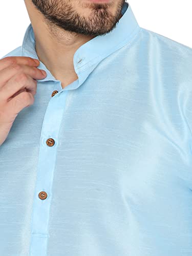 Image of Maharaja Banarasi Dupion Silk Kurta Pjama Set for Men