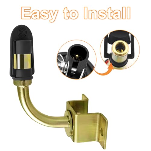 Soporte de luz estroboscópica con ajuste universal estable color oro 4