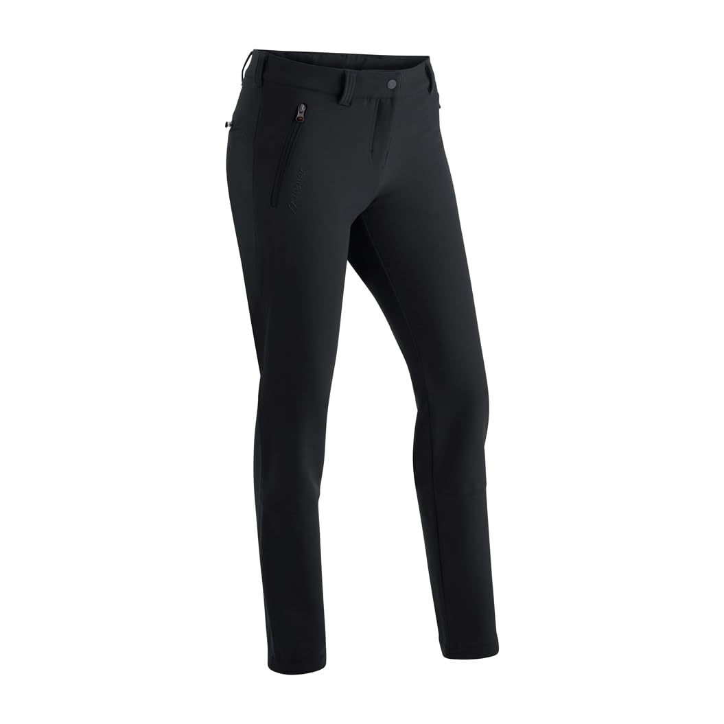 Maier Sports Helga Slim, Warme Damen Wanderhose, Wasserabweisende Outdoorhose für Trekking & Hiking, Enganliegender Schnitt, PFC-frei, mSTRETCH pro 2 & Dryprotec-Technologie