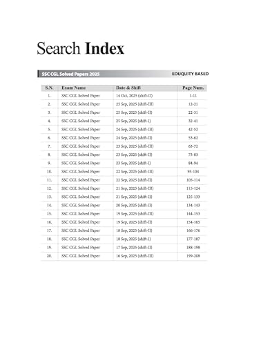 Image of Arihant SSC CGL Tier 1 Solved Papers 2026 | 36 Solved Papers Based on EDUQUITY & TCS | Official Answers | 3000+ Questions, Detailed Solutions | AI Connect Guide | English Medium