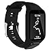 Produktbild Leegoal Unisex Tomtom Silikon Ersatz Armbanduhr GPS Running Armband 2/3/Spark 3/Abenteurer/Golfer 2, Schwarz