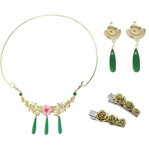 XUANHEY Maomao Cosplay Apothekerin Requisiten Anime Cosplay Halskette Ohrringe Haarclip Halloween Karneval Cosplay Zubehör Vollvollständiges 1Set | Ya disponible en tu tienda friki favorita! En mundofriki.es!