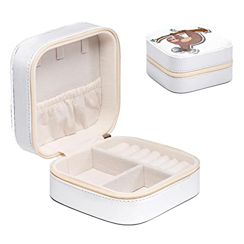 Boîte à bijoux 10.5 cm paresseux avec compartiments bagues - 2