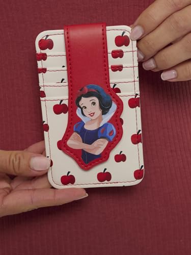 Image of Disney Card Holder Women Slim Compact Wallet Small (Snow White Red)