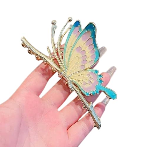 M.T. BROTHERS - Big Fancy Metal Non-Slip Hair Clip, Large Jaw Clips, for Women Thin Thick Curly Hair Pearl Hair Clips Sparkly Hold Hair Jaw Clips