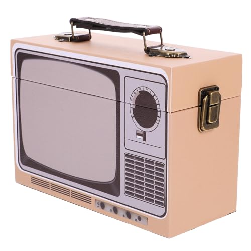 JOINPAYA レトロスル木製宝箱 蓋付きジュエリーボックス アンティーク風収納チェスト アクセサリー整理に 宝 小物入れ 贈答用インテリア