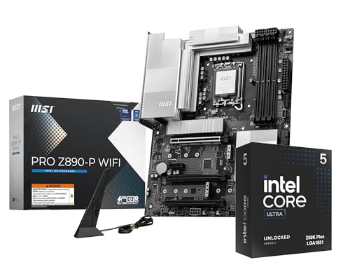 �}�C�N���Z���^�[CPU�}�U�[�{�[�h�R���{ - Ultra 5�f�X�N�g�b�v�v���Z�b�T 250K Plus 18�R�A�ő�5.3GHz�AMsi PRO Z890-P WiFi ProSeries LGA 1851 ATX �}�U�[�{�[�h�t��