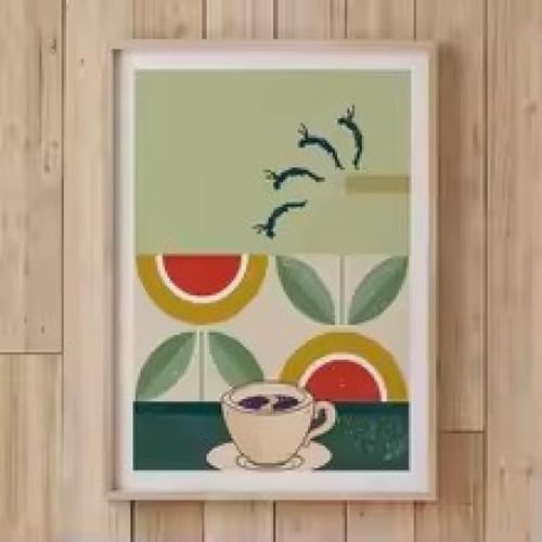 Impression moderne salon style nordique abstrait 60x80 cm - 2