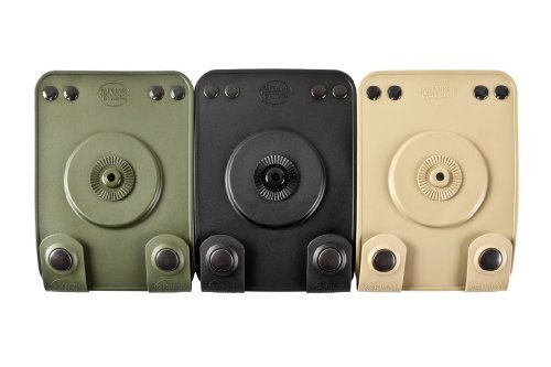 Fobus Tactical Conceal Carry Modular Lightweight Load Carring Equipment. Can be attached only to holsters with a rotating device (RT). - Molle Green - Molle adaptor for Roto holsters (Green) by Fobus