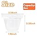 Tiaiidi 50 Pack Clear Cups with Lids,6 oz Plastic Disposable Cups with Flat Lids(No Hole),Crystal PET Dessert Party Cups for Smoothy's,Ice Cream,Fruits,Snack,Cold Drinks