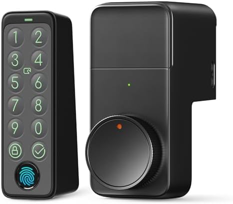 SwitchBot スマートロック プロ 指紋認証パッド 暗証番号 - スイッチボット 鍵 スマートキー オートロック ドアロック 玄関 スマートホーム Alexa Google Home Siriに対応 遠隔対応 工事不要 取付カンタン 防犯対策 後付け ブラック