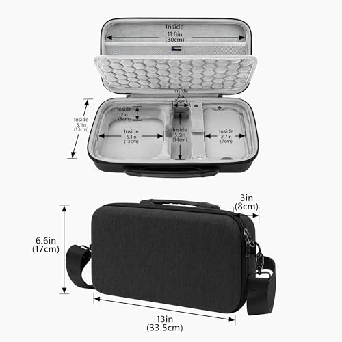 GEEKRIA Desktop Computer Hard Travel Case, Compatible with Apple 2024 Mac Mini M4 / Mac Mini Pro, Fit for Magic Keyboard, Mouse, Trackpad and Accessories (Dark Gray) by GEEKRIA - Image 5