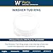 Whirlpool W11550886 W11414073 OEM Washer Tub Ring, White