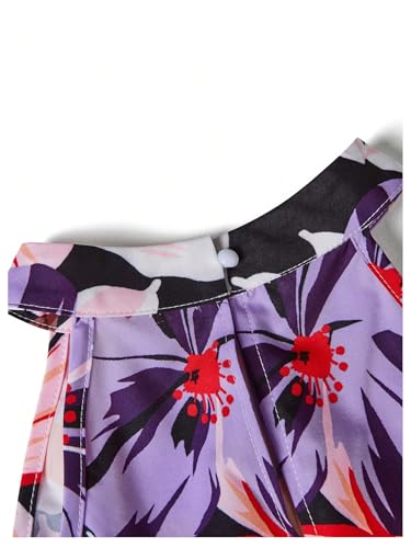 Image of RoseSeek Women's Tropical Paisley Halter Blouse Boho Shirt Vacation Tops