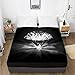 Produktbild lhmlyl Matratzenschoner 3D Digital Home Textile 360 Degree Li Mattress Protective Cover Diamond-Diamant 002-Schwarz-F_Größenanpassung