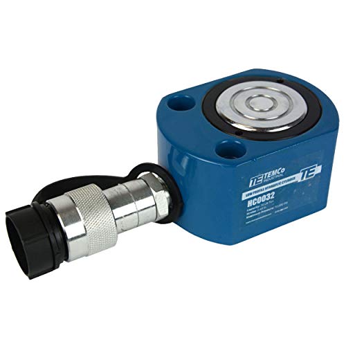 Image of TEMCo HC0032 Low Profile Height Hydraulic Cylinder Puck 20 Ton, 0.43 inch Stroke (Optional Tonnages Availiable)