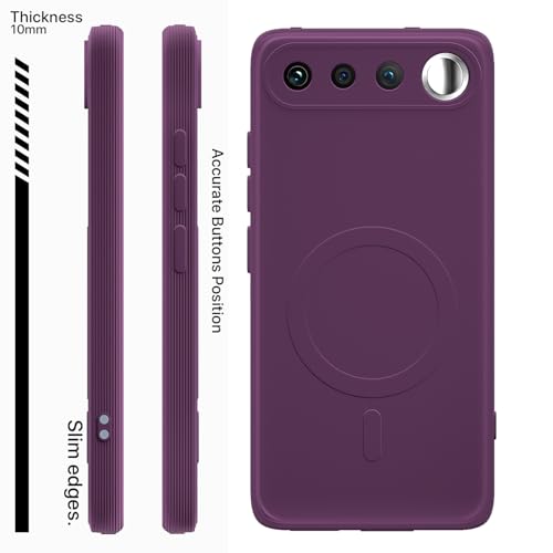 Image of Pikkme Back Cover for Realme 16 5G Soft Matte Silicone Mag-Safe Design (Mag-Safe Not Support) Camera Protection | Slim Fit Bumper Cover (Purple)