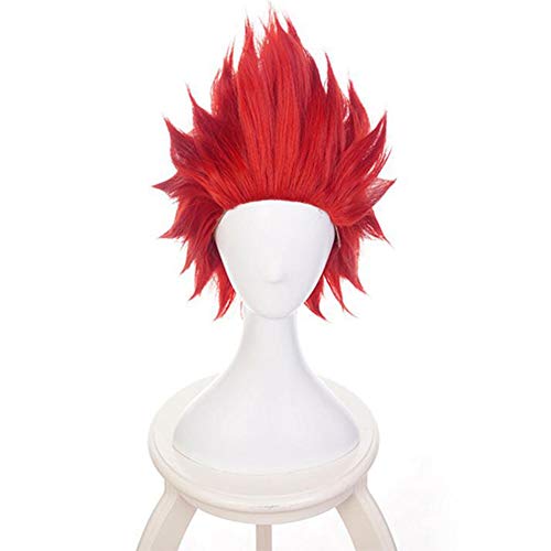 Bowinr My Hero Academia Cosplay Wig, Japanese Anime Synthetic Hair Wigs for MHA Fans(Eijiro Kirishim - //coolthings.us