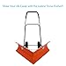 Ivation Dual Angle Snow Pusher – Manual Push Plow for Walkways, Sidewalks, Stoops, Decks, Patios & More - Patented Design