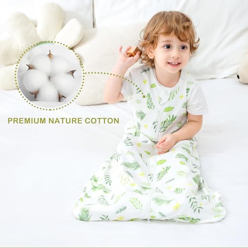 Nivolltha 2 Pack Super Soft 0.5 TOG Baby Sleeping Bags, 100% Cotton Breathable Summer Sleeping Bags 0-6 Months - Image 4