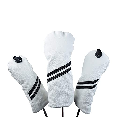 hauni Golf Club Headcovers Numbered 1, 3, 5, Fits Oversized Drivers and Fairway HeadCovers Fits 460cc Drivers
