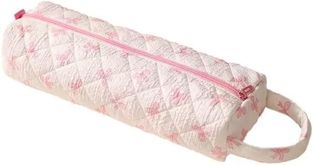 Bow Hair Tools Bag, Styling Tool Organizer for Travel Pink
