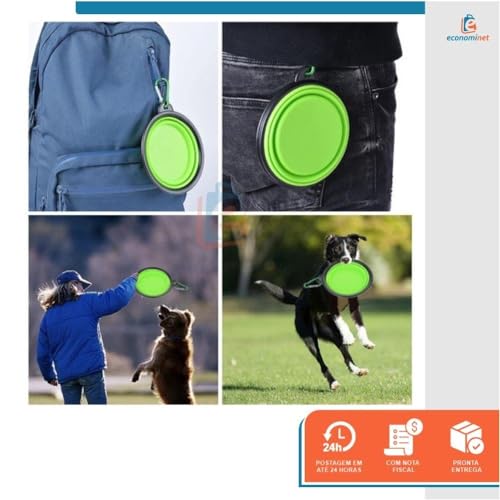 Kit Bolsa Pet Expansível Transporte Viagem Cabine + 2 Comedouros - Duke & Dixie (Cinza)